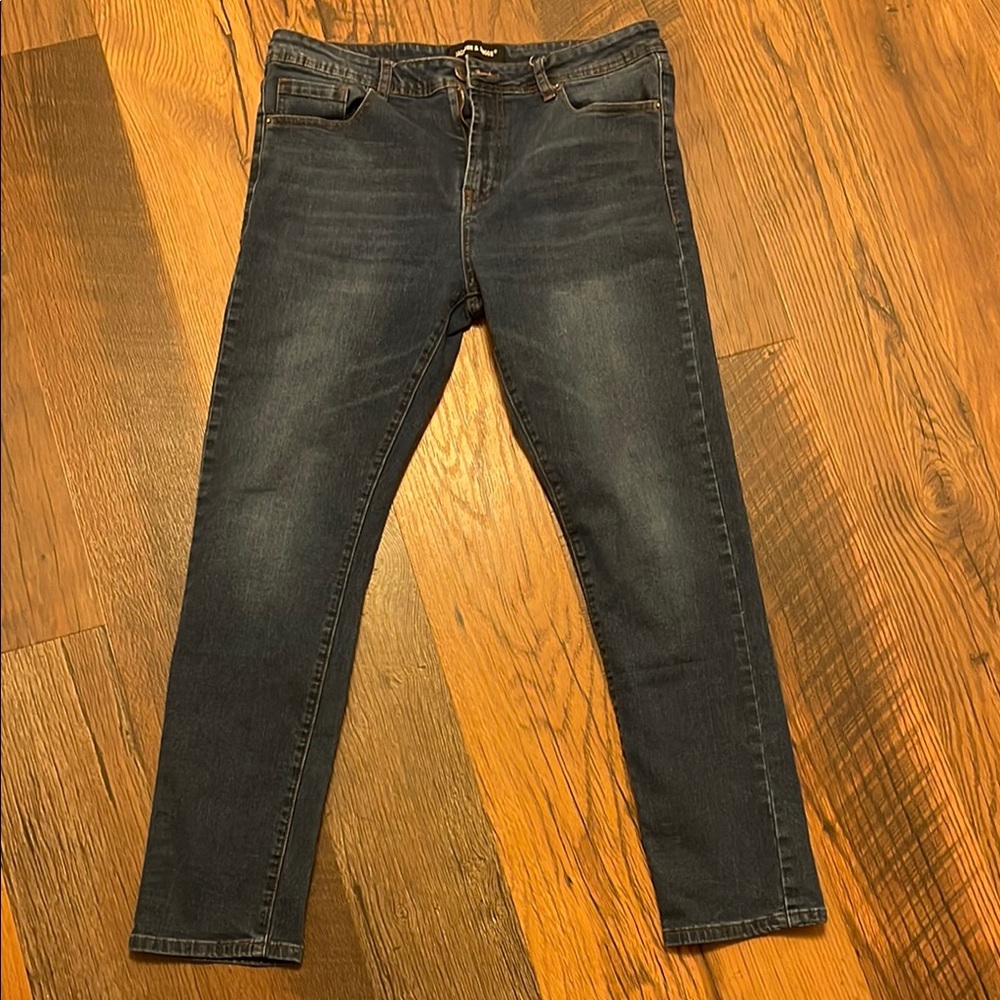 Jackson & Driggs Men's Slim Fit Jeans - Dark Blue